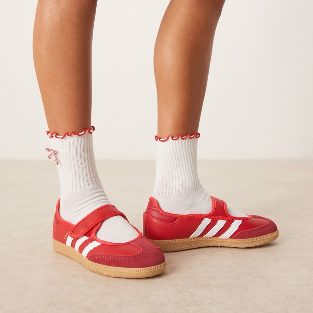 adidas Originals Samba mary janes in red 9.5